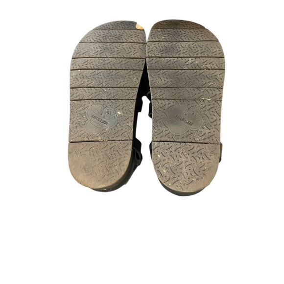 Sam & Libby Women's Black Size 9.5 Chunky Abigail Fisherman Footbed Sandal - Picture 11 of 16